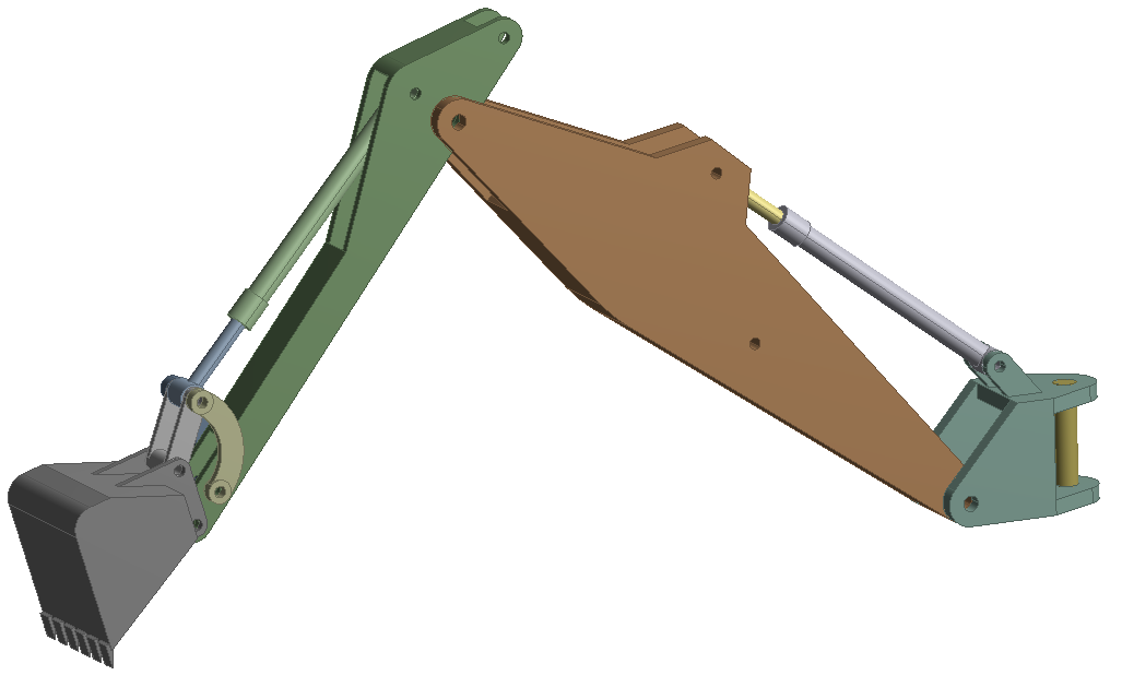 Excavator FEA Modeling Approach