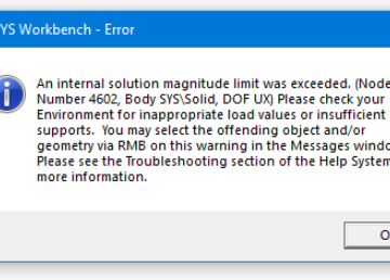 ANSYS Workbench Error