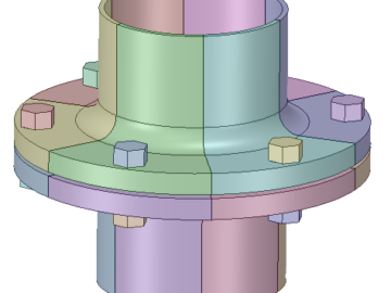 Bolted Flange CAD Model