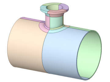 Nozzle Shell Junction 3D CAD Model